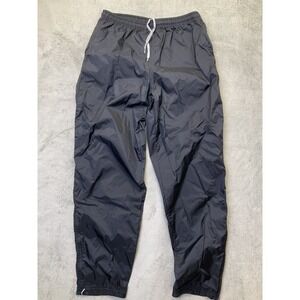 VTG Y2K Nike Mens XL Black Lined Windbreaker Track Pants Baggy Warm Up